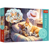 Puzle 60 gabali – Corgi in Dreamland – Trefl 17434