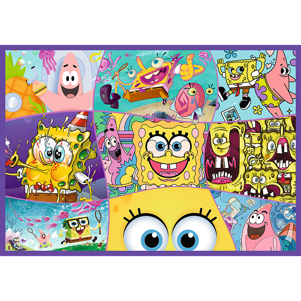 Puzle 4x250 gab. Trefl 13342 SpongeBob's Crazy World