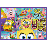 Puzle 4x250 gab. Trefl 13342 SpongeBob's Crazy World