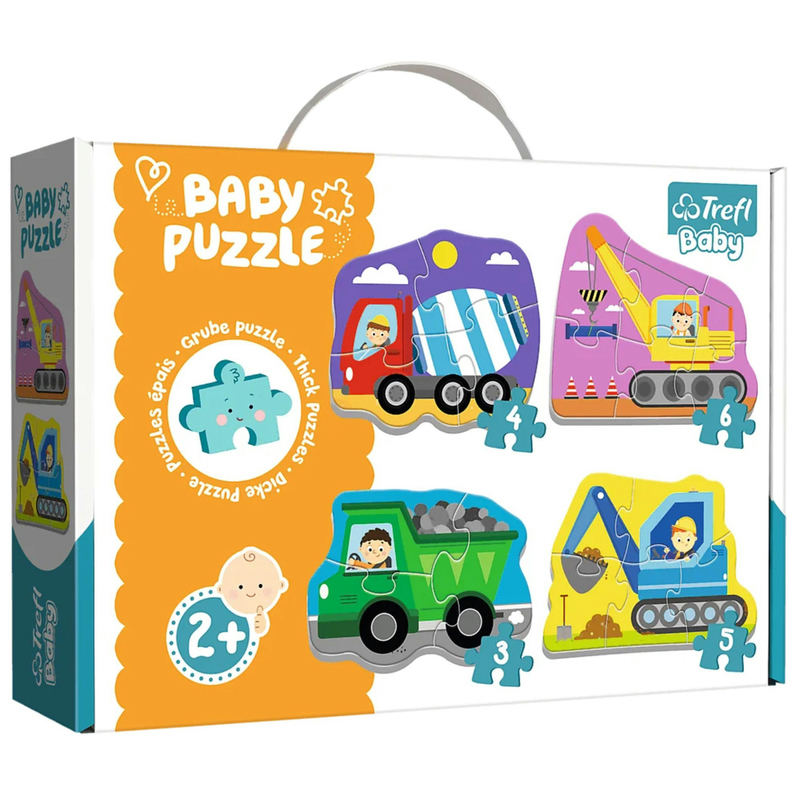 Puzle Baby Classic Construction Vehicles Trefl Baby 36072