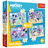 Puzzle 4-in-1 Trefl Funny Adventures of Mickey Mouse 34669