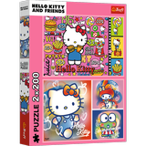 Puzzle 2x200 Trefl Puzzle Hello Kitty and Friends Hello Kitty 13336