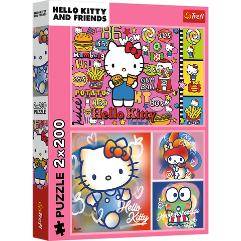 Puzzle 2x200 Trefl Puzzle Hello Kitty and Friends Hello Kitty 13336
