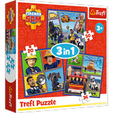 3in1 puzle Fireman Sam Day Trefl 34868