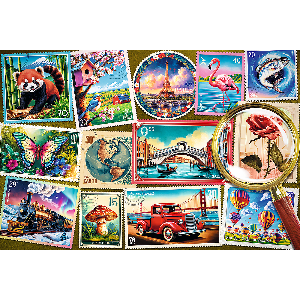 Puzle 300 gab. EasyPiece Trefl Postage Stamps 23100