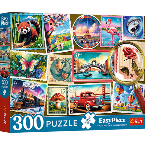 Puzle 300 gab. EasyPiece Trefl Postage Stamps 23100
