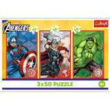 Puzle 3x50 gab. Your Hero / Disney Marvel The Avengers, Trefl 34891
