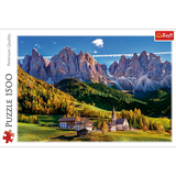 Puzle 1500 gab. Val di Funes, Dolomīti, Itālija, Trefl 26163