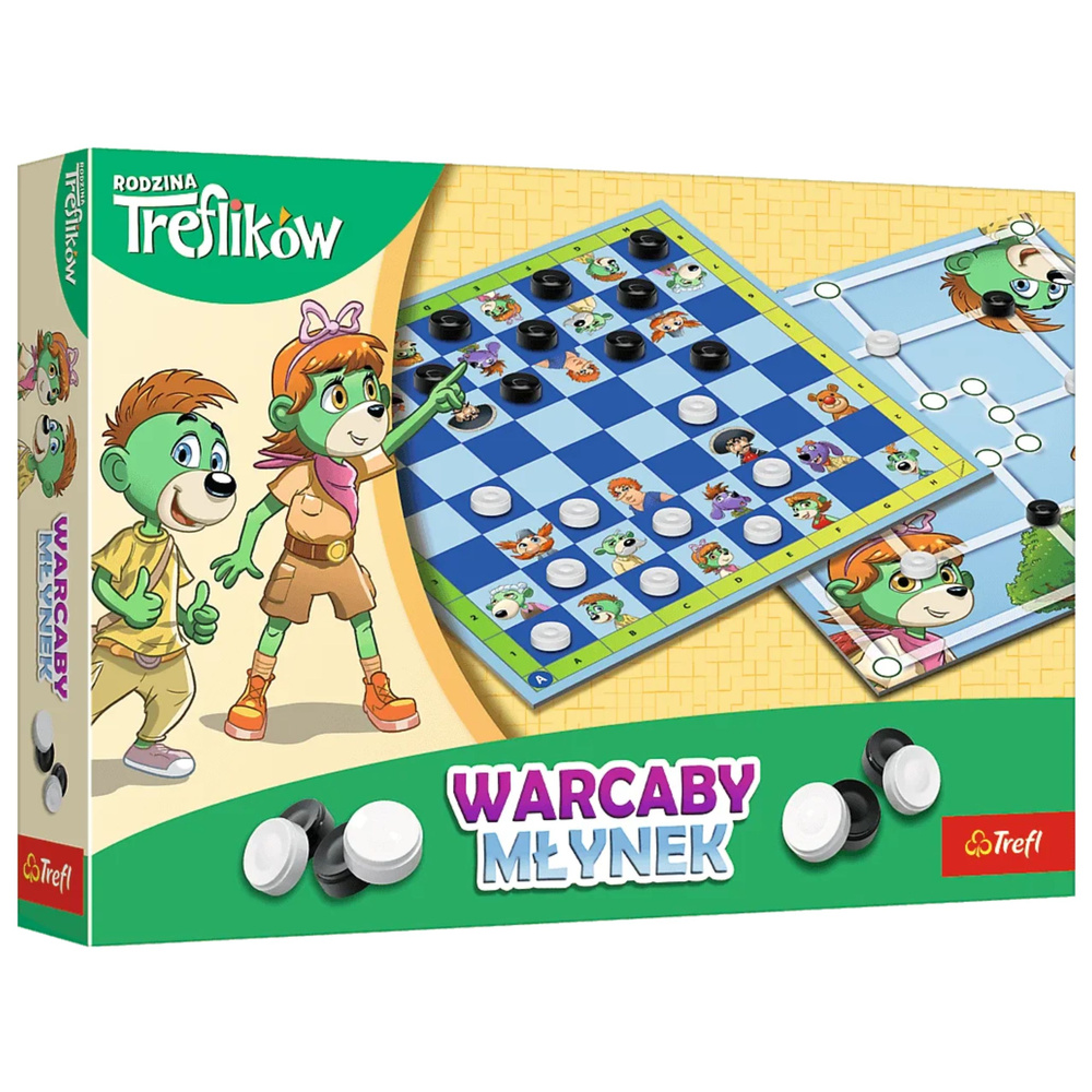 Galda spēle Checkers and Mill Trefl Family Trefl 02658