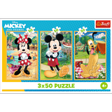 Puzle 3x50 Mice on vacation Disney Trefl 34881
