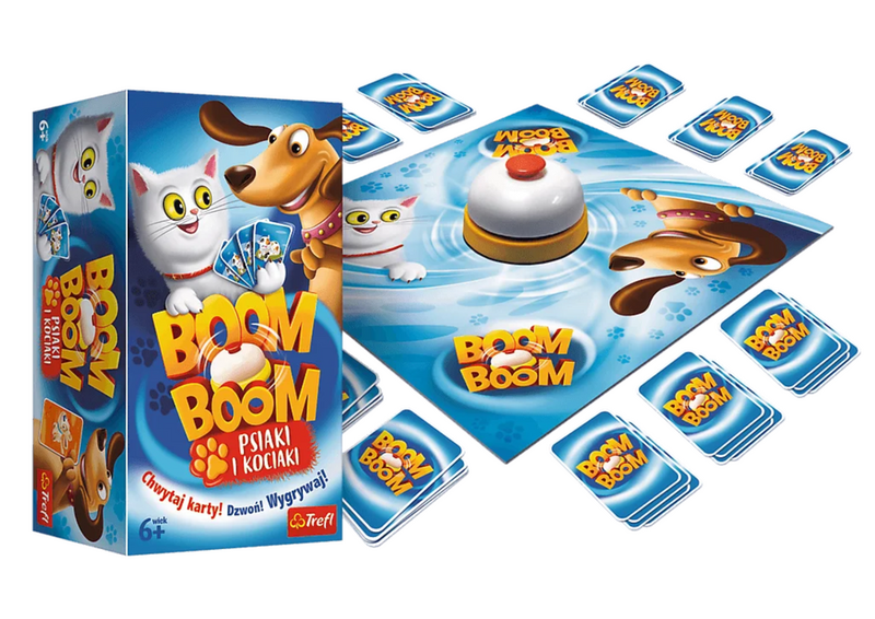Prasmju spēle Trefl Boom Boom Dogs and Kittens 01909