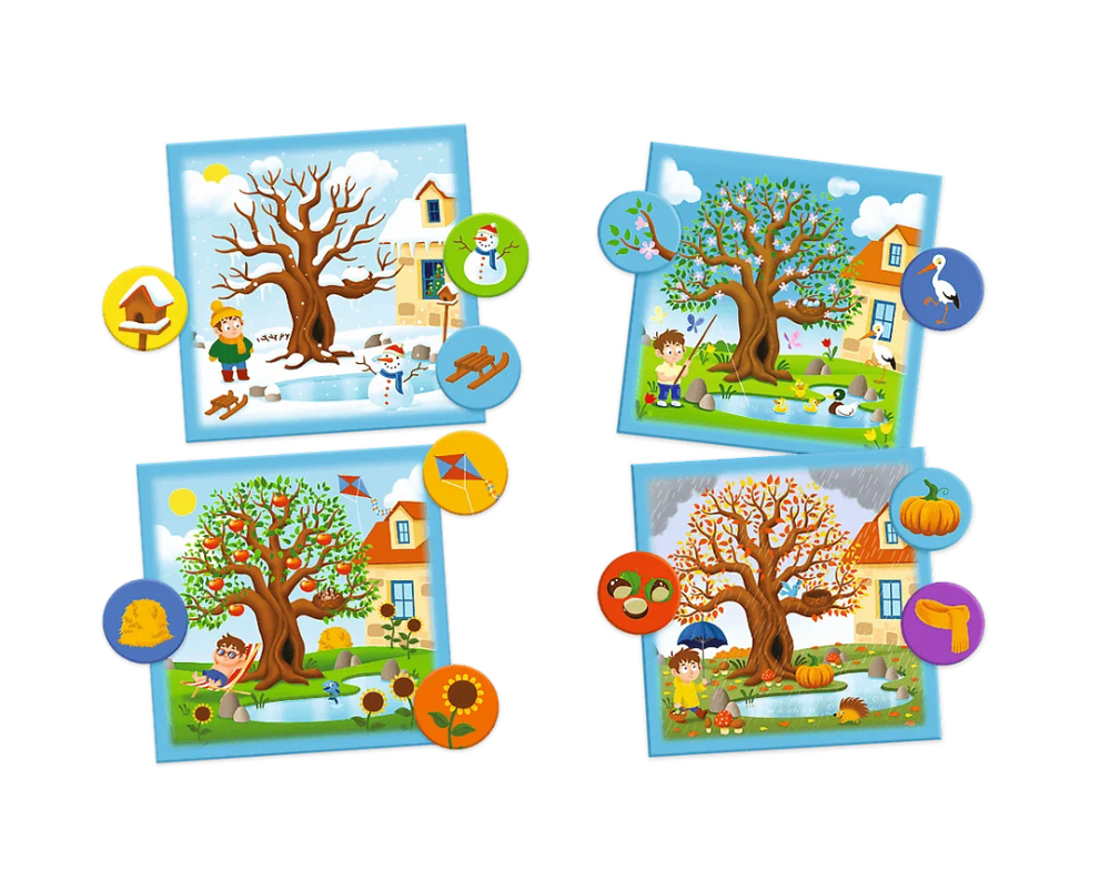 Izglītojoša spēle Seasons ABC mazuļiem Treflik Family Trefl 02906