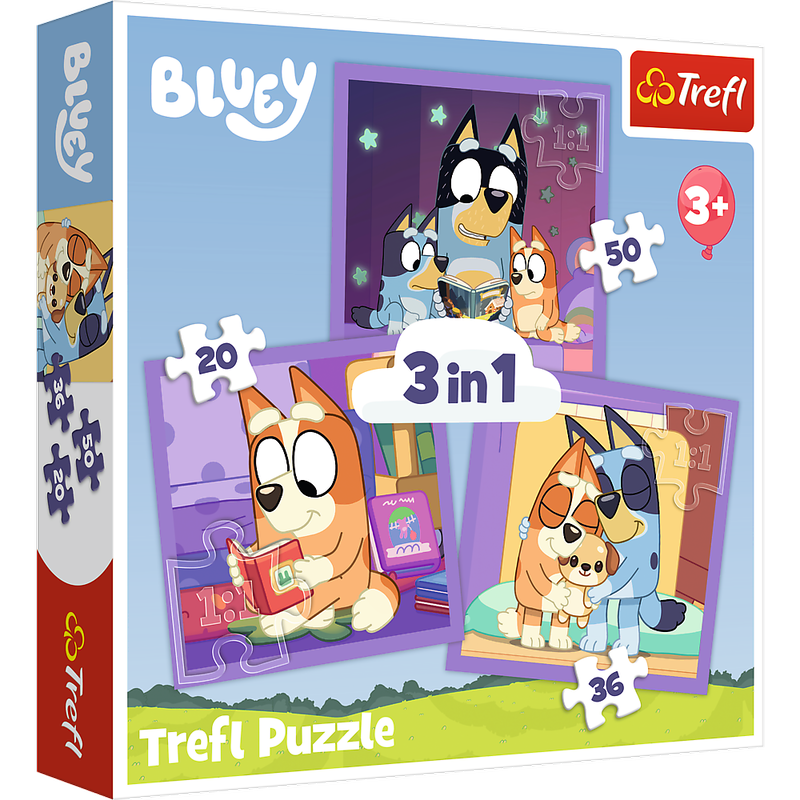 Puzle 3-in-1 Trefl Meet Bluey 34895