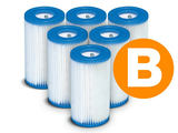 Filtrs sūknim komplekts Type B 6 gab. Intex 29005 x6 – produkta kopskats