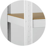 Metāla noliktavas plaukts Humberg 180 x 90 x 30 cm – produkta galerijas skats, 4. pozīcija