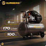Eļļas kompresors Humberg HM-257 100 l 8 bar – produkta galerijas skats, 5. pozīcija