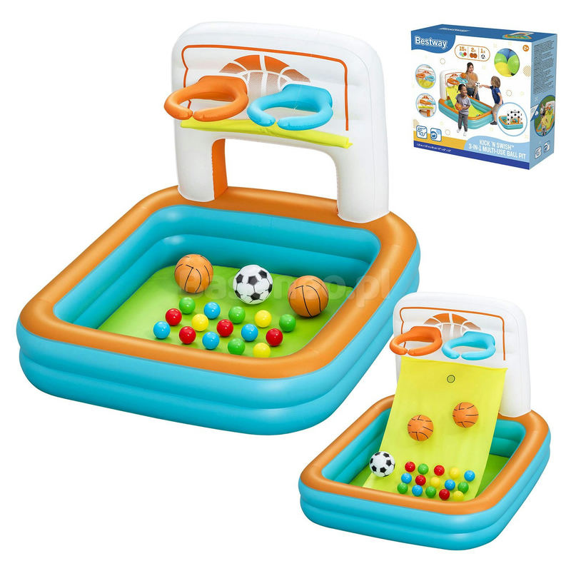 Piepūšamā rotaļu arēna Bestway Kick 'N Swish 120 x 107 x 84 cm – produkta kopskats