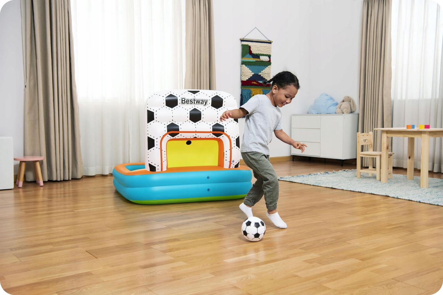 Piepūšamā rotaļu arēna Bestway Kick 'N Swish 120 x 107 x 84 cm – apraksta papildu skatījums 10