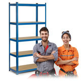 Metāla noliktavas plaukts Humberg 180 x 90 x 30 cm – produkta galerijas skats, 11. pozīcija