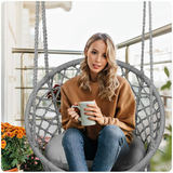 Piekaramais dārza krēsls Sofotel BOHO, pelēks ar spilvenu – produkta galerijas skats, 3. pozīcija