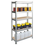 Metāla noliktavas plaukts Humberg 180 x 90 x 30 cm – produkta galerijas skats, 4. pozīcija