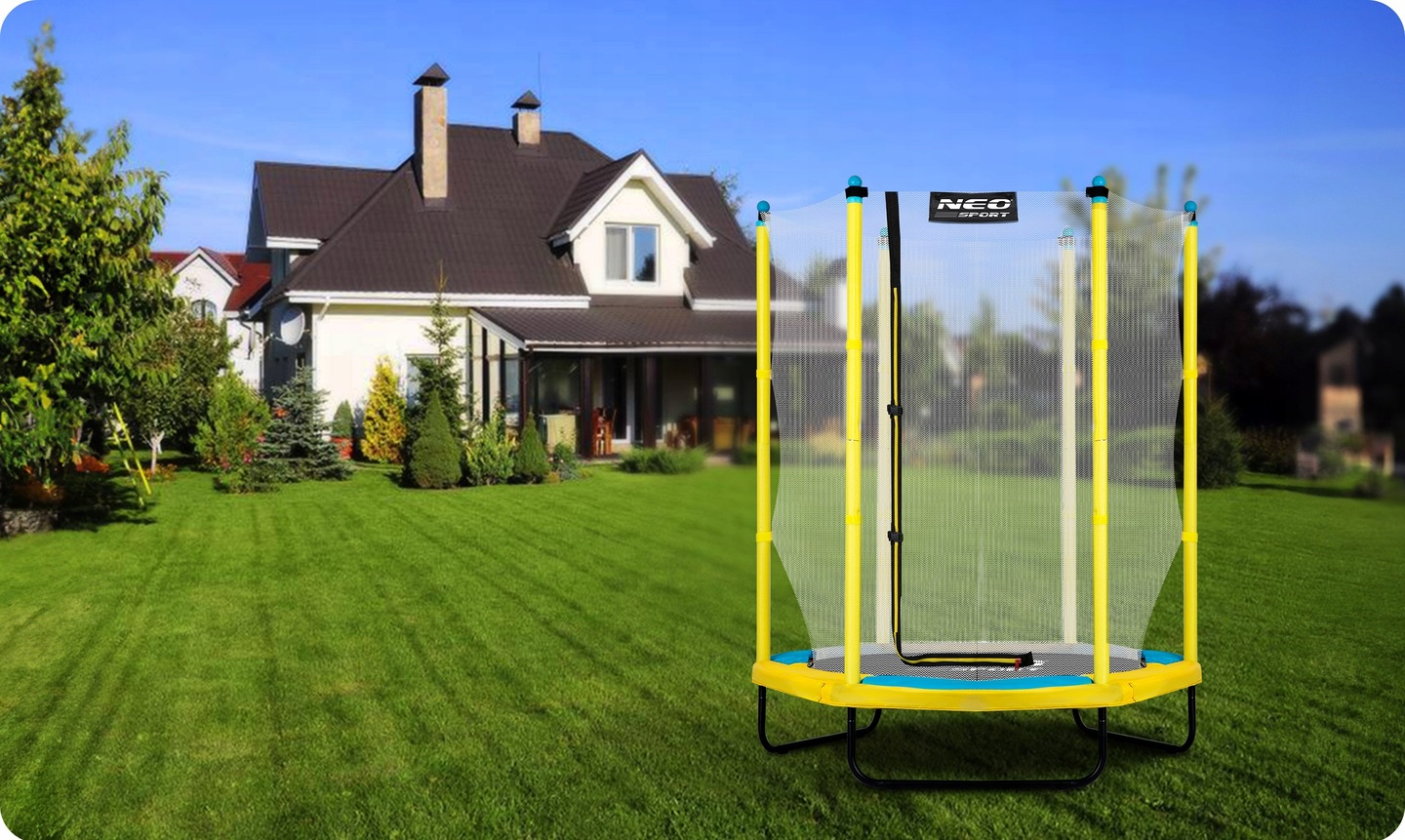 Neo-Sport bērnu dārza batuts 140 cm – apraksta papildu skatījums 9