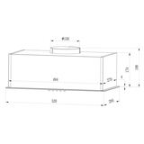 Berdsen BT-236 izmēru shēma ar 520 mm platumu un 150 mm diametra izvadu