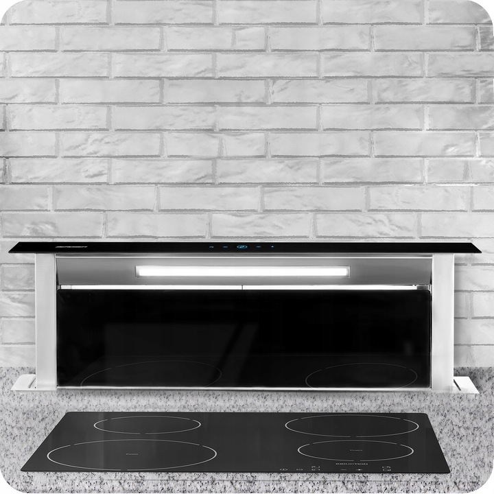 Berdsen BT-290 virtuves darba virsmas nosūcējs 90 cm, melns – apraksta papildu skatījums 4