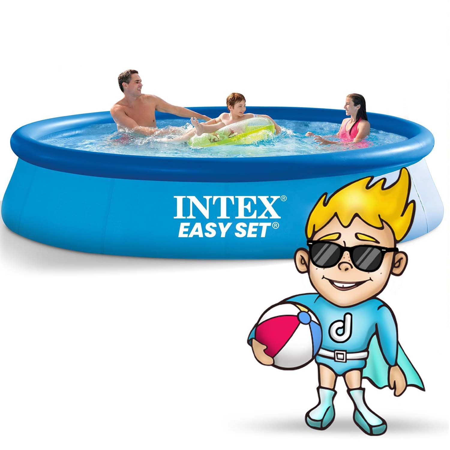 Dārza batuts ar rāmi 366 x 76 cm 3w1 INTEX 28132 – produkta galerijas skats, 2. pozīcija