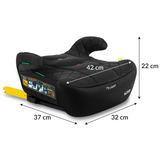 Isofix bērnu auto sēdeklis Louis ar izmēru rādījumiem 42 cm, 37 cm, 32 cm un 22 cm