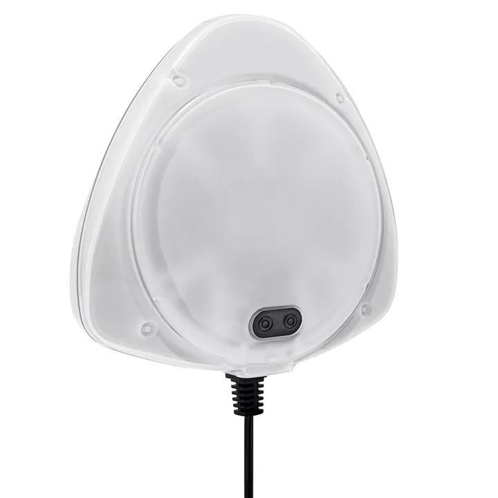 Intex 28698 baseina lampas priekšskats ar caurspīdīgu korpusu un strāvas vadu