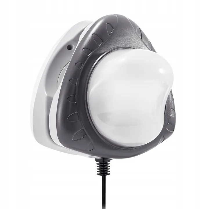 Intex LED baseina lampas sānskats ar tumšu priekšējo rāmi un izvirzītu gaismas lēcu