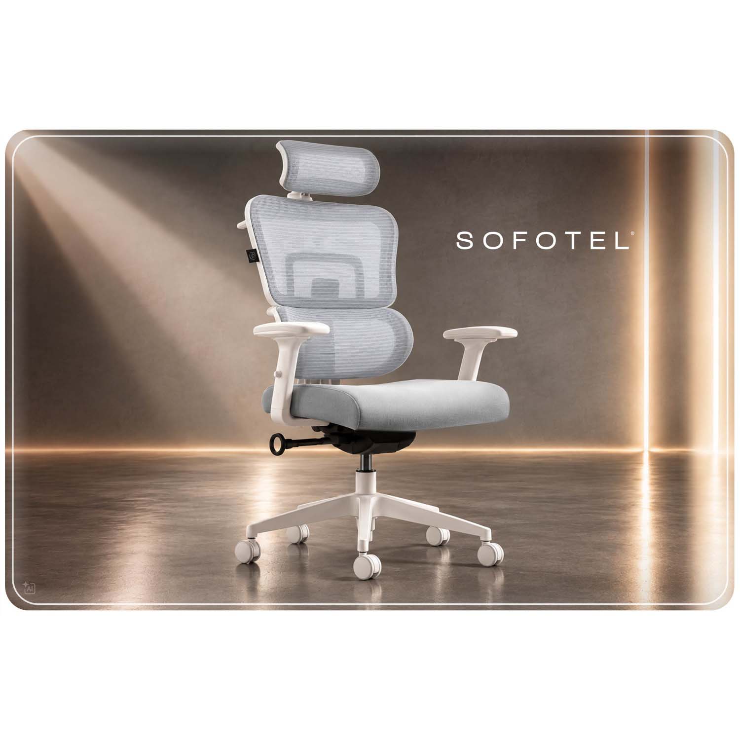 Ergonomisks biroja krēsls Sofotel Nicea – produkta galerijas skats, 2. pozīcija