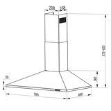 Virtuves nosūcējs Berdsen BT-214 60 cm melns – produkta galerijas skats, 5. pozīcija