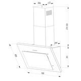 Berdsen BT-215 uzmērījumu zīmējums ar platumu 595 mm un citiem izmēriem