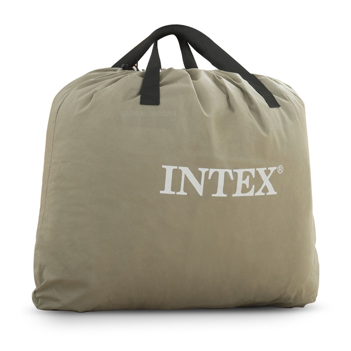 Intex piepūšamās gultas pārnēsāšanas soma ar rokturiem un zīmola apdruku