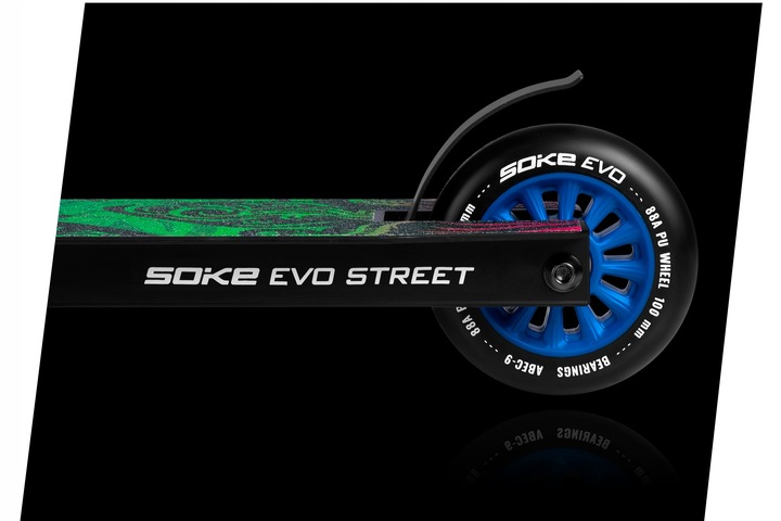 SOKE EVO Street aizmugurējā daļa ar FLEX FENDER bremzi un riteni