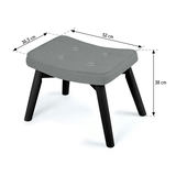 Sofotel Norse podnóżek ar norādītiem izmēriem 52 cm, 36,5 cm un 38 cm