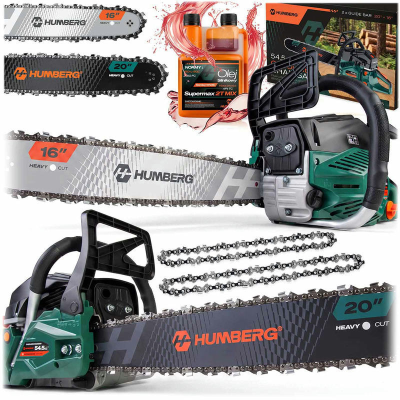 Benzīna ķēdes zāģis Humberg HM-665 16 – produkta kopskats