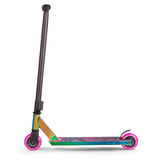 Skrejriteņa sānskats ar neochrome rāmi, 57 cm platu stūri un pink riteņiem