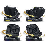Nukido Aero Line autokrēsliņš, melns, 0–36 kg, ISOFIX – produkta galerijas skats, 4. pozīcija