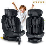 Nukido Aero Line autokrēsliņš, melns, 0–36 kg, ISOFIX – produkta galerijas skats, 2. pozīcija