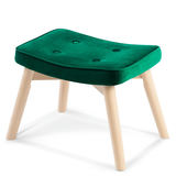 Podnóżek Sofotel Norse, tumši zaļš, 52 x 36,5 x 38 cm – produkta kopskats