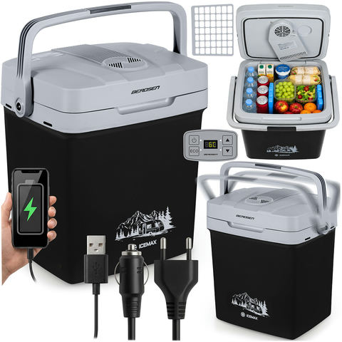 Berdsen Icemax 26 l tūrisma ledusskapis, melns
