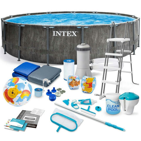 INTEX 26742 dārza baseins ar rāmi 457 x 122 cm 20w1