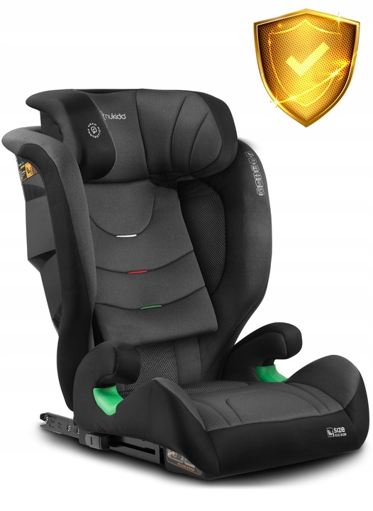 Bērnu autokrēsls no priekšpuses ar dziļu galvas balstu un ISOFIX vadotnēm