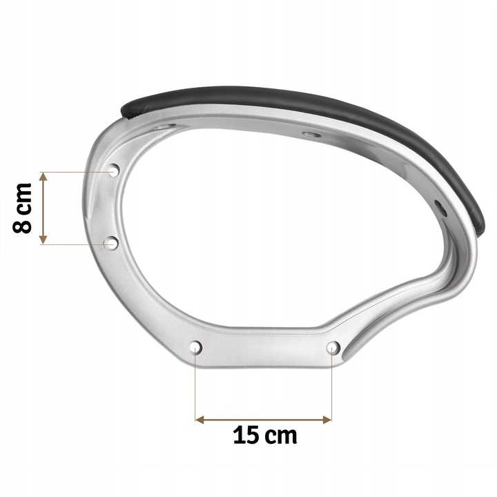 Sofotel 2526 biroja krēsla roku balsts ar redzamu 8 cm un 15 cm montāžas attālumu