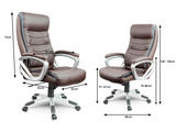 Biroja krēsls Sofotel EG-226, brūns – produkta galerijas skats, 4. pozīcija