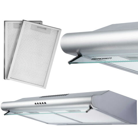 Virtuves tvaika nosūcējs zem skapja 60 cm Berdsen BE-10-A INOX