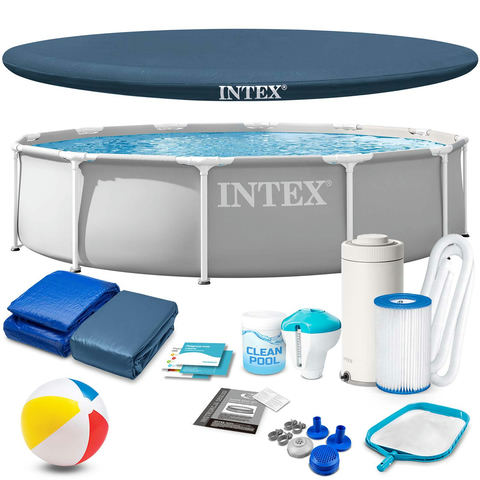 Intex dārza stelaža baseins 366 x 76 cm 16w1 26712ND
